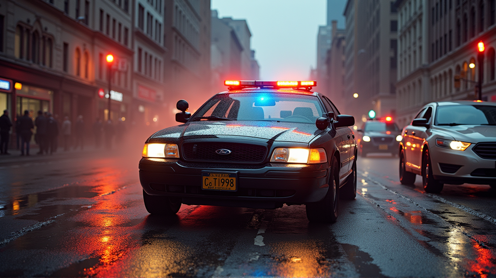 Courage en Action : Un Policier de RPD Affronte le Danger alors qu'un Suspect S'écrase contre sa Voiture de Patrouille