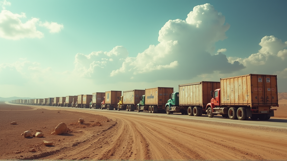 6 000 camions d'aide bloqués : Un récit sombre de la faim incessante à Gaza