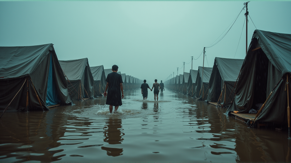 Pluies Dévastatrices d'Hiver : Les Luttes de Gaza entre Météo et Guerre