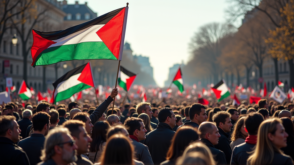Paris s'unit en soutien aux droits des Palestiniens