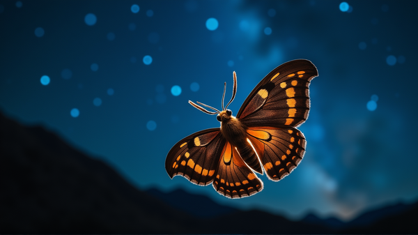 Papillons Étoiles: Merveilles de la Nature dans le Voyage Céleste