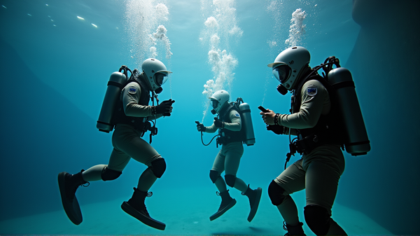L'exercice d'évasion sous-marine d'Axiom 4 captive le public