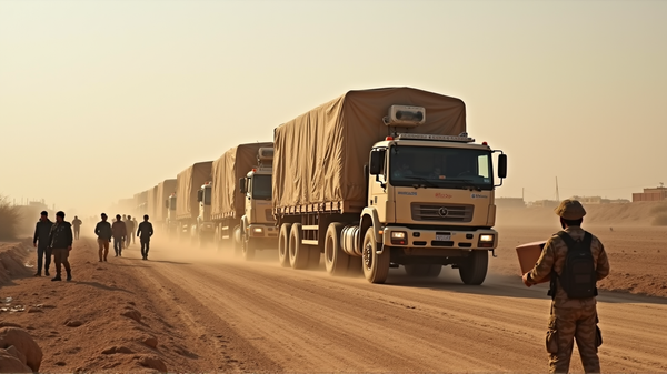 Dans la lutte : Des camions d'aide bloqués à la frontière de Gaza
