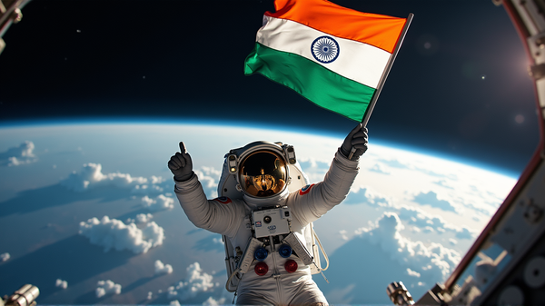 Shubhanshu Shukla Hisser le Drapeau National sur l'ISS, Élevant la Fierté Nationale