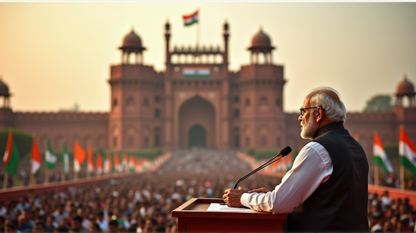 Modi fait sensation avec un éloge historique du RSS dans son discours du Jour de l'Indépendance
