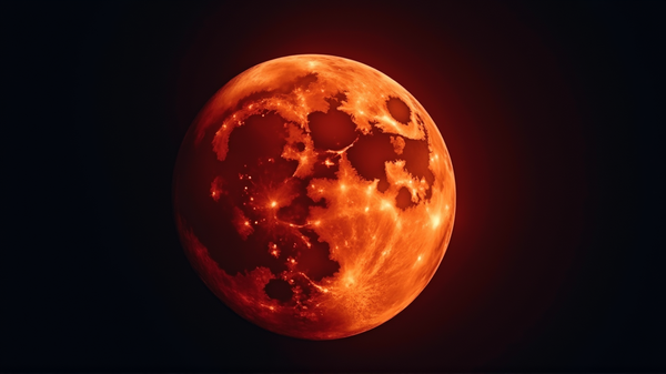 Splendeur Céleste : La Lune de Sang Enchante le Monde