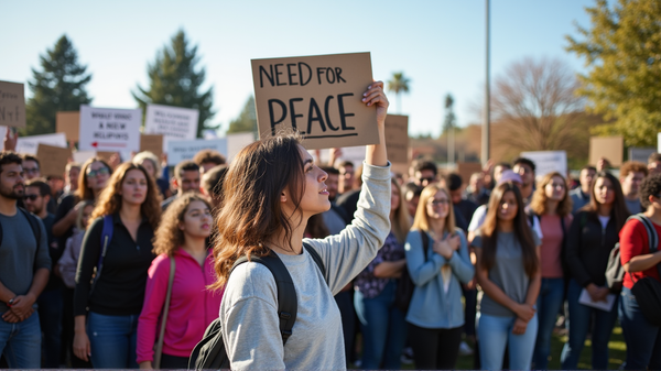 Les voix des étudiants résonnent alors que le plan de paix au Moyen-Orient se déploie
