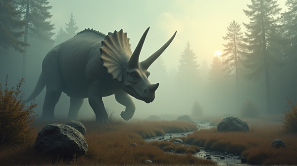 Fossile de Tricératops Ancien Découvert à Saharanpur : Un Regard Vers le Passé