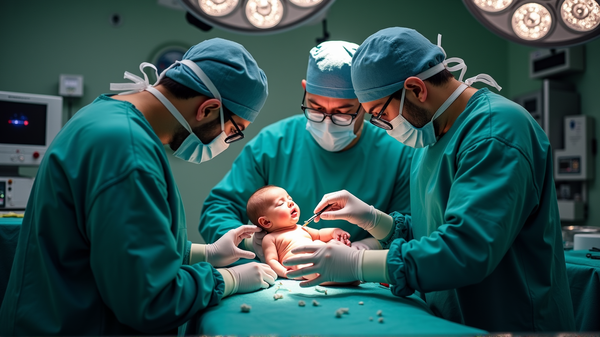 Naissance Miraculeuse : Un Bébé Accouchement Lors d'une Chirurgie pour une Tumeur Énorme